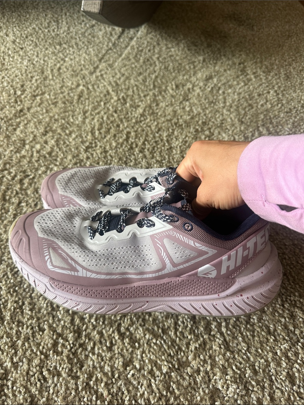 Hi-Tec Women's Lilac and Black Athletic Shoes